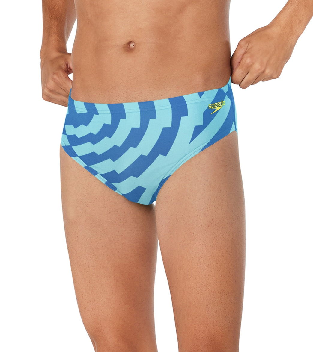 Speedo Men's ST Vortex Maze Brief Swimsuit