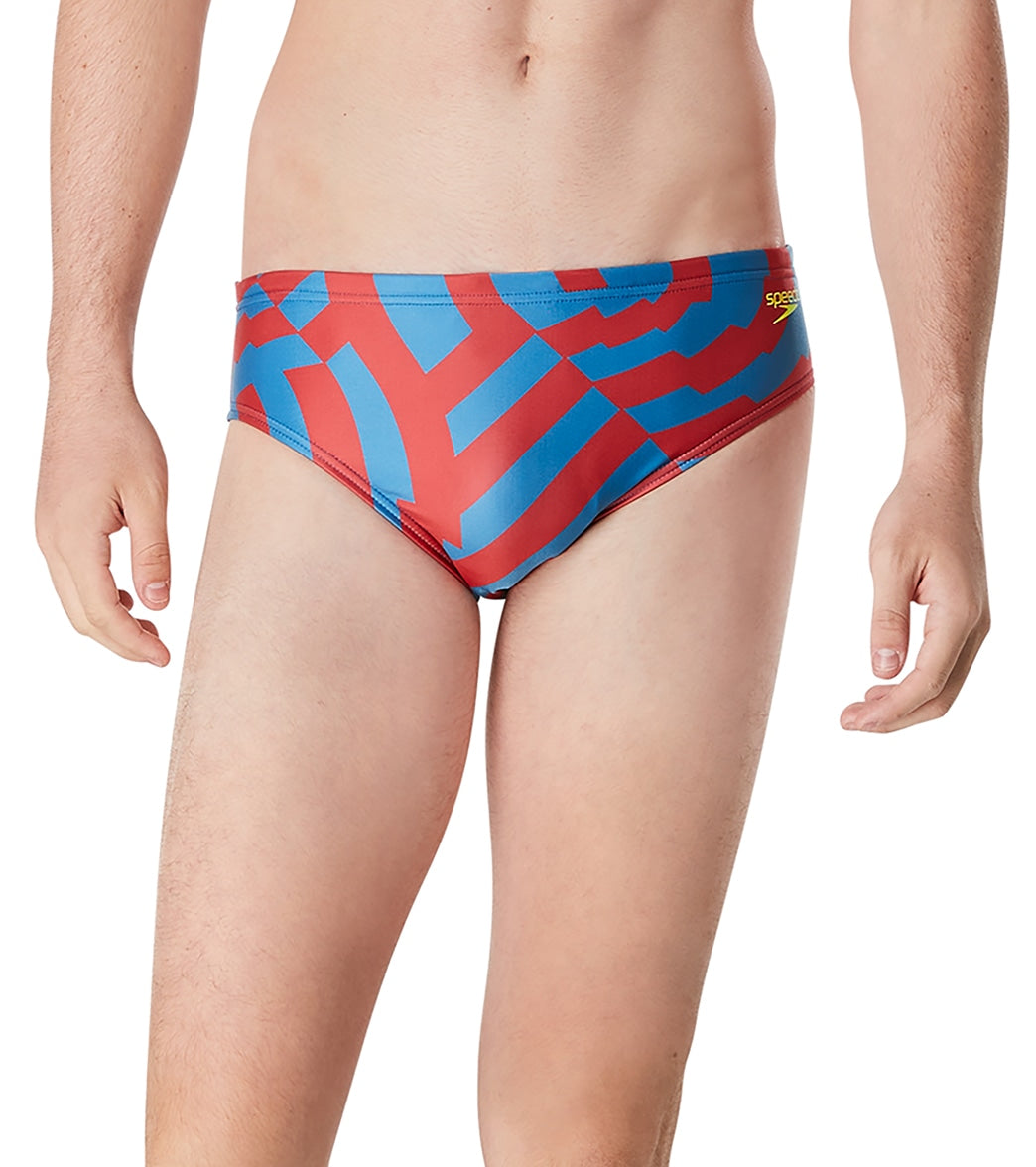 Speedo Men's ST Vortex Maze Brief Swimsuit