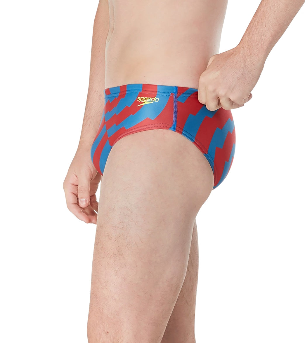 Speedo Men's ST Vortex Maze Brief Swimsuit