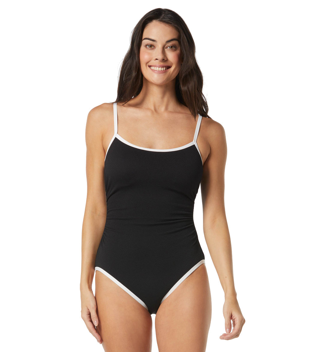 Beach House Women's Gigi Pique Solids One Piece Swimsuit