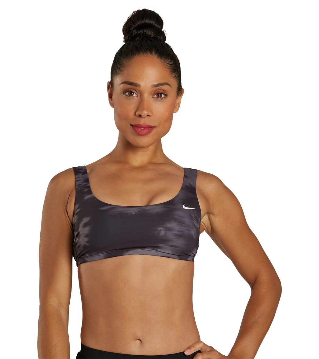 Nike Women's Floral Fade Scoop Neck Bikini Top