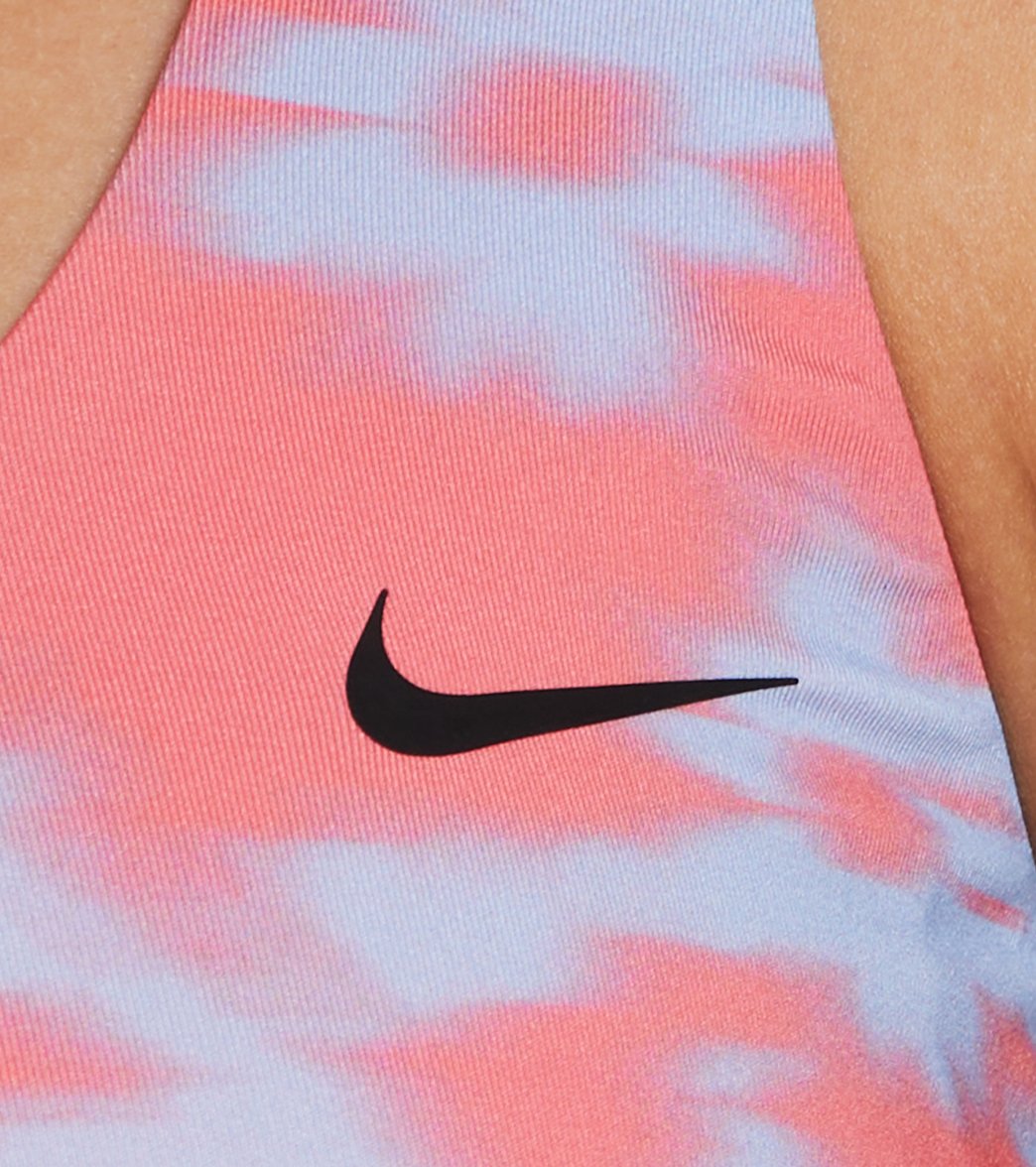 Nike Women's Floral Fade Scoop Neck Bikini Top