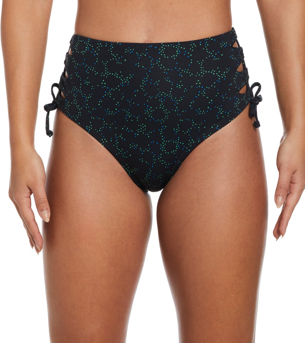 Nike Women's Dots High Waist Cheeky Bikini Bottom