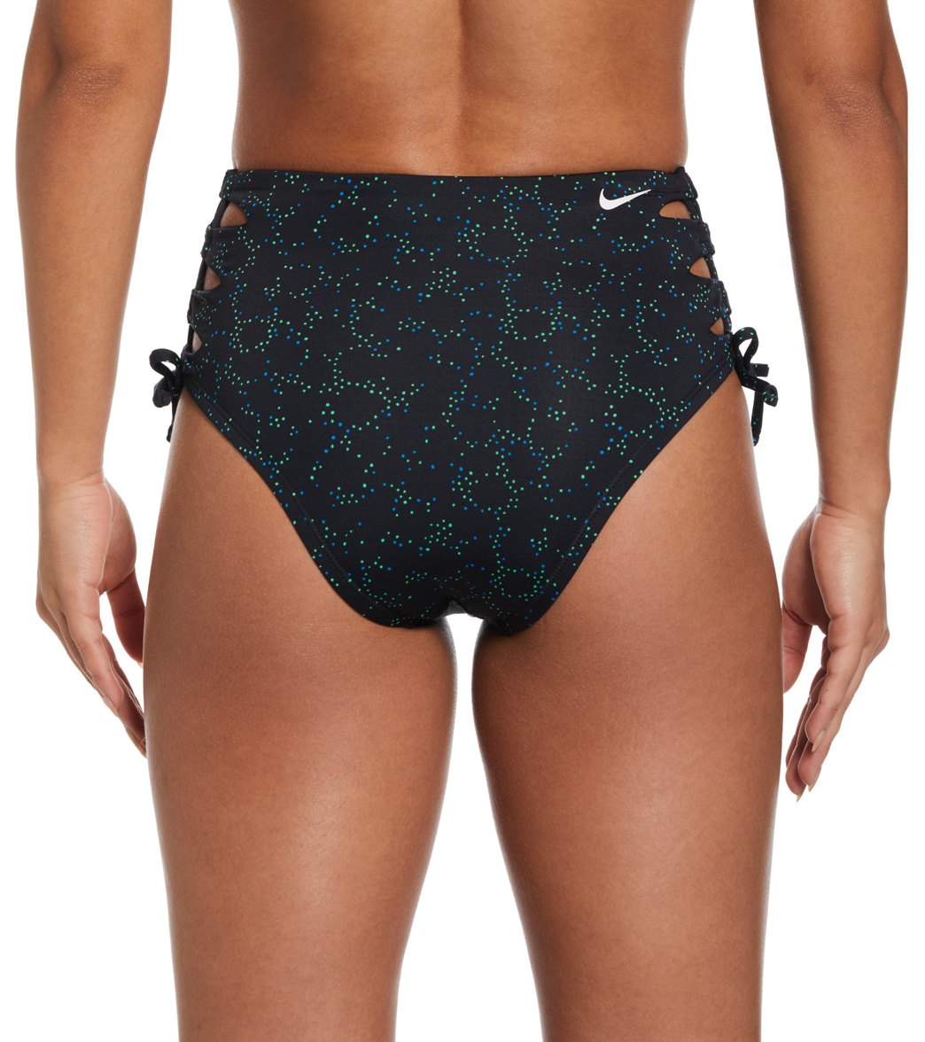 Nike Women's Dots High Waist Cheeky Bikini Bottom