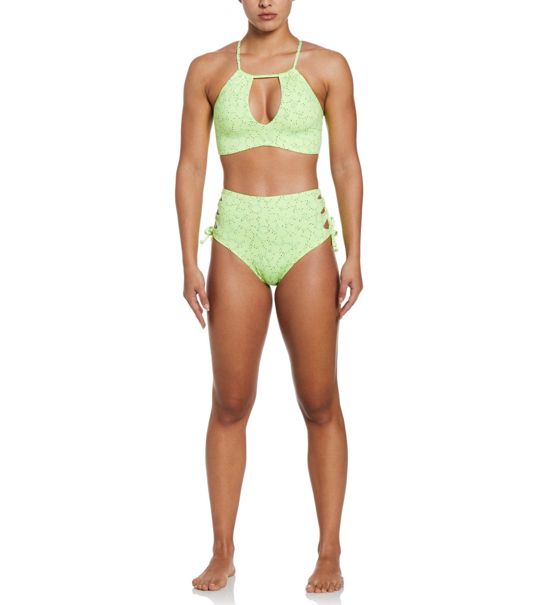 Nike Women's Dots High Waist Cheeky Bikini Bottom