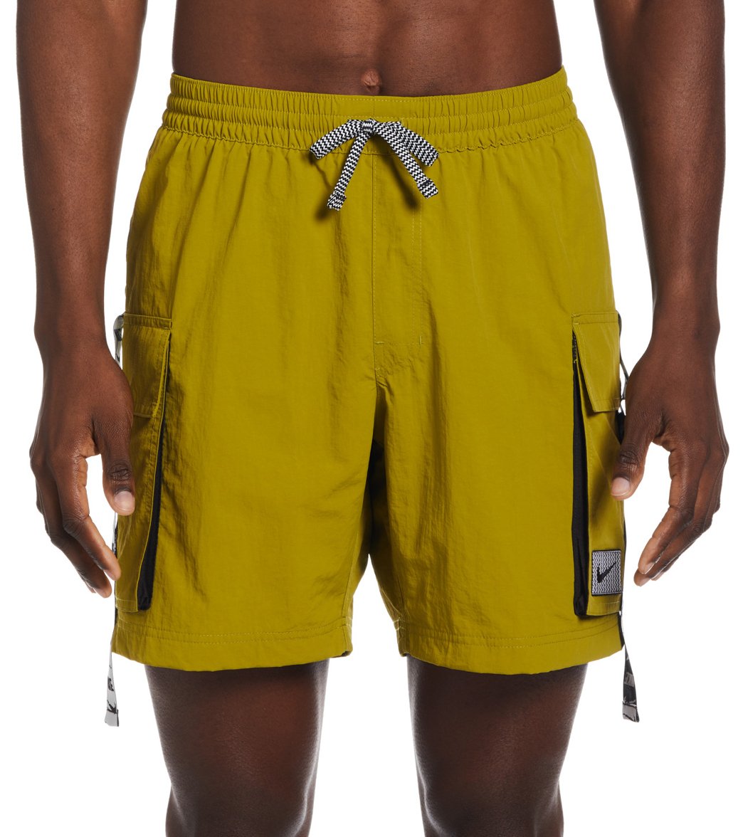 Nike Men's 18" Logo Tape Cargo Swim Trunks
