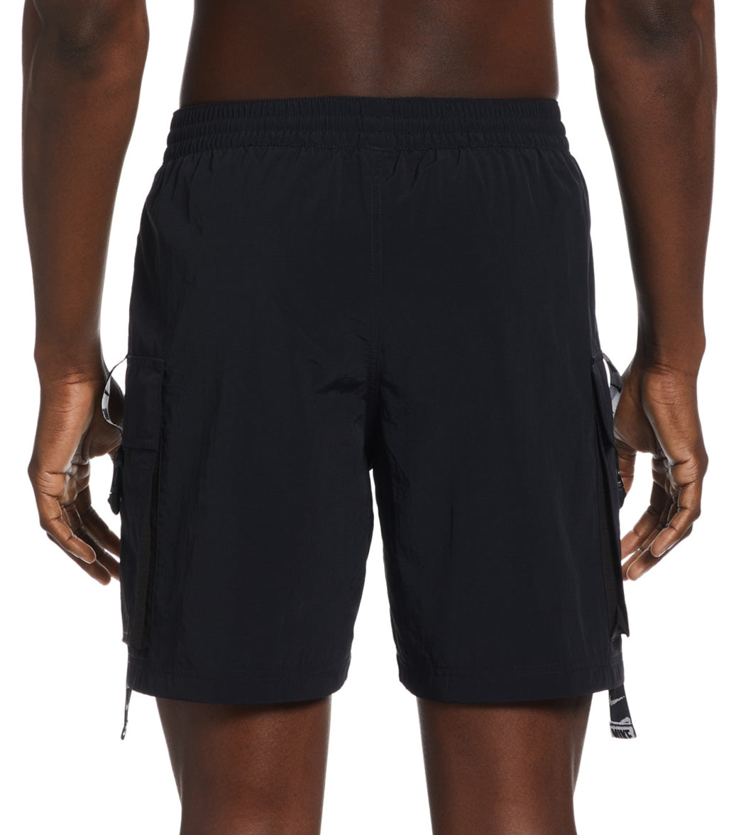 Nike Men's 18" Logo Tape Cargo Swim Trunks
