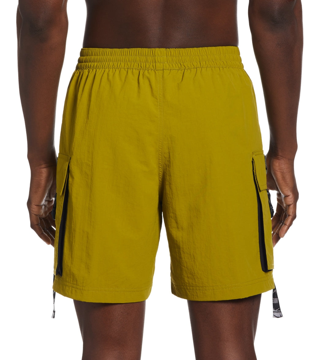 Nike Men's 18" Logo Tape Cargo Swim Trunks