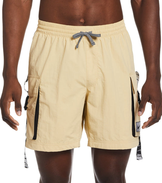 Nike Men's 18" Logo Tape Cargo Swim Trunks