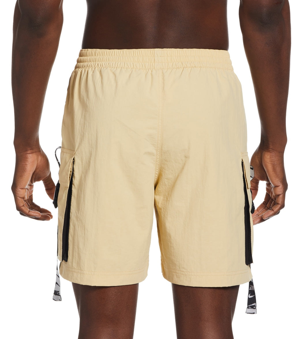 Nike Men's 18" Logo Tape Cargo Swim Trunks