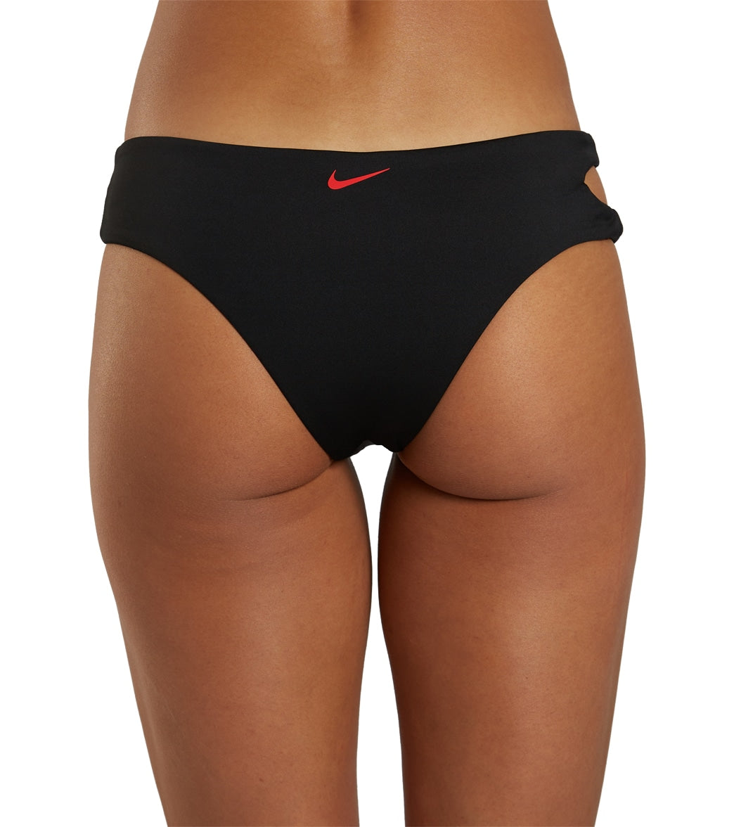 Nike Women's Swoosh Block Asymmetrical Bikini Bottom