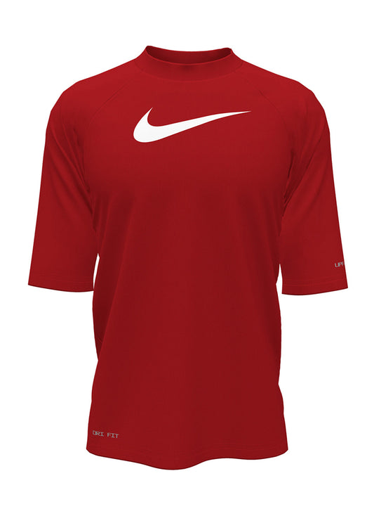 Nike Boys' Solid Hydro Short Sleeve Rashguard (Big Kid)