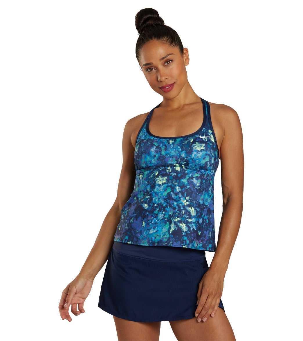 Nike Women's Earth Dye Racerback Tankini Top