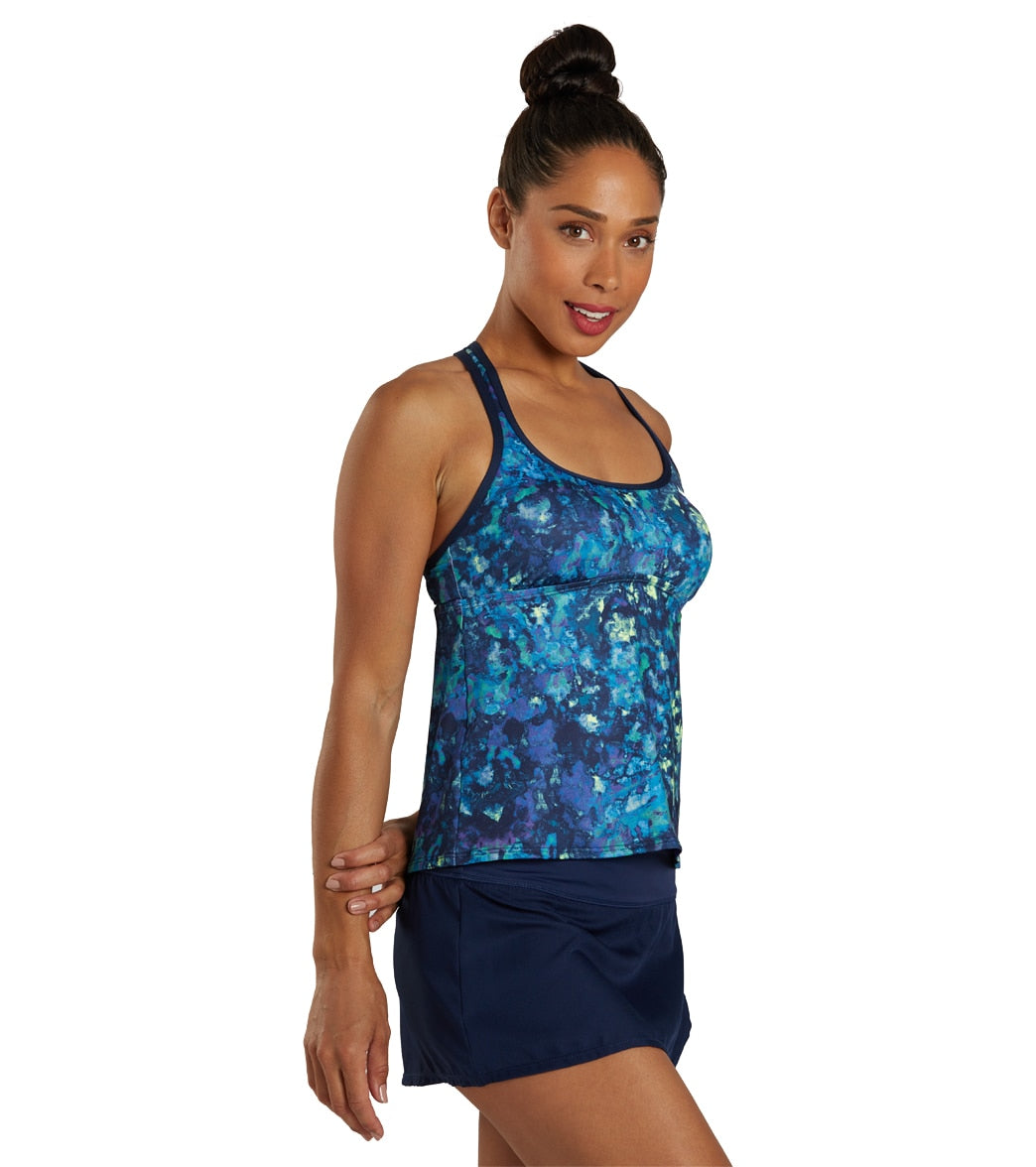 Nike Women's Earth Dye Racerback Tankini Top