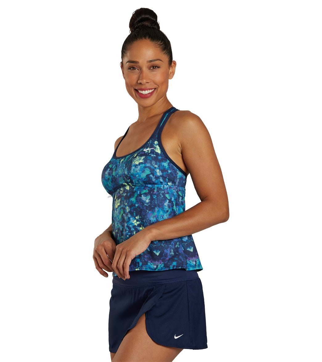 Nike Women's Earth Dye Racerback Tankini Top