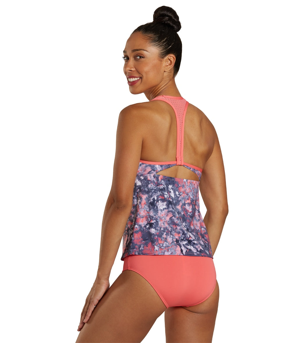 Nike Women's Earth Dye Racerback Tankini Top