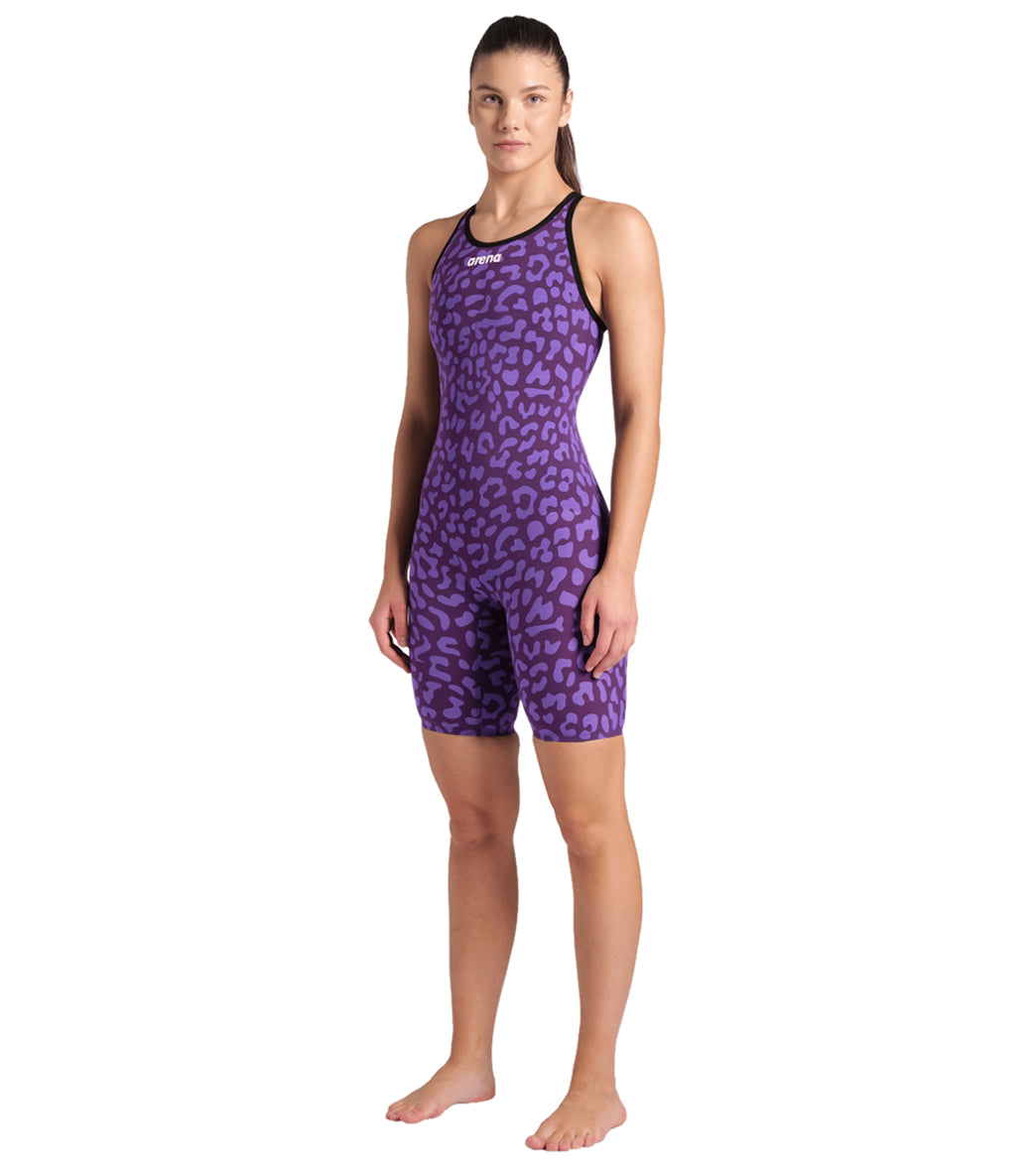 Arena Women's Powerskin Carbon Air2 SL Limited Edition Leopard Closed Back Tech Suit Swimsuit
