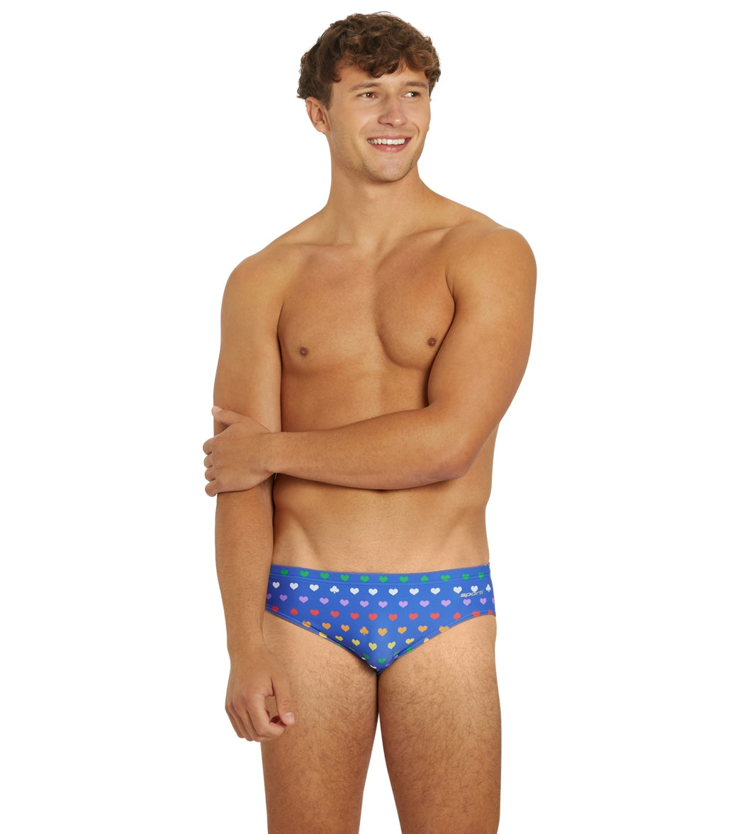 Sporti Rainbow Heart Brief Swimsuit