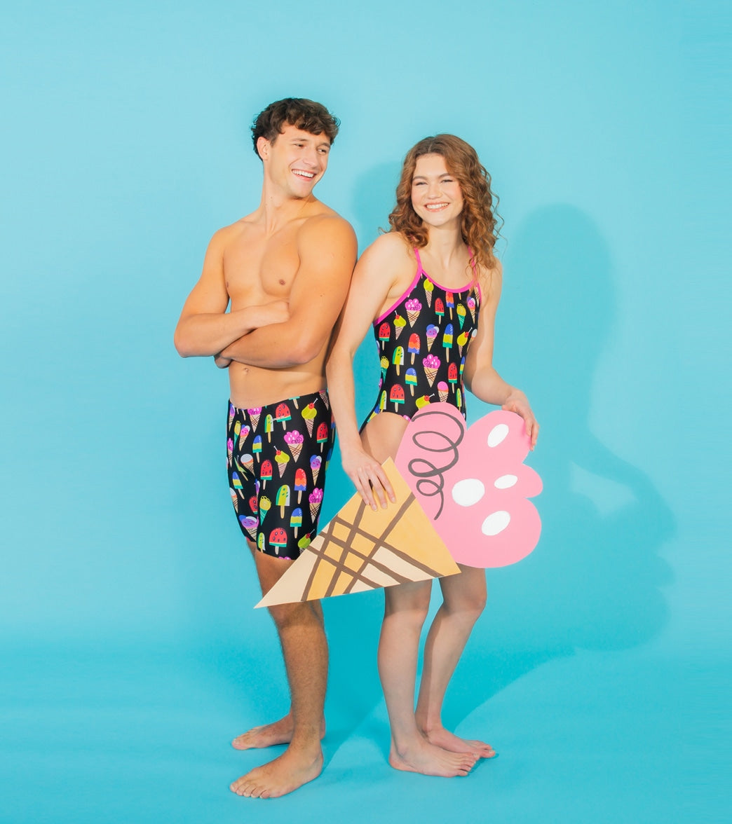 Sporti I-Scream Thin Strap One Piece Swimsuit (22-40)