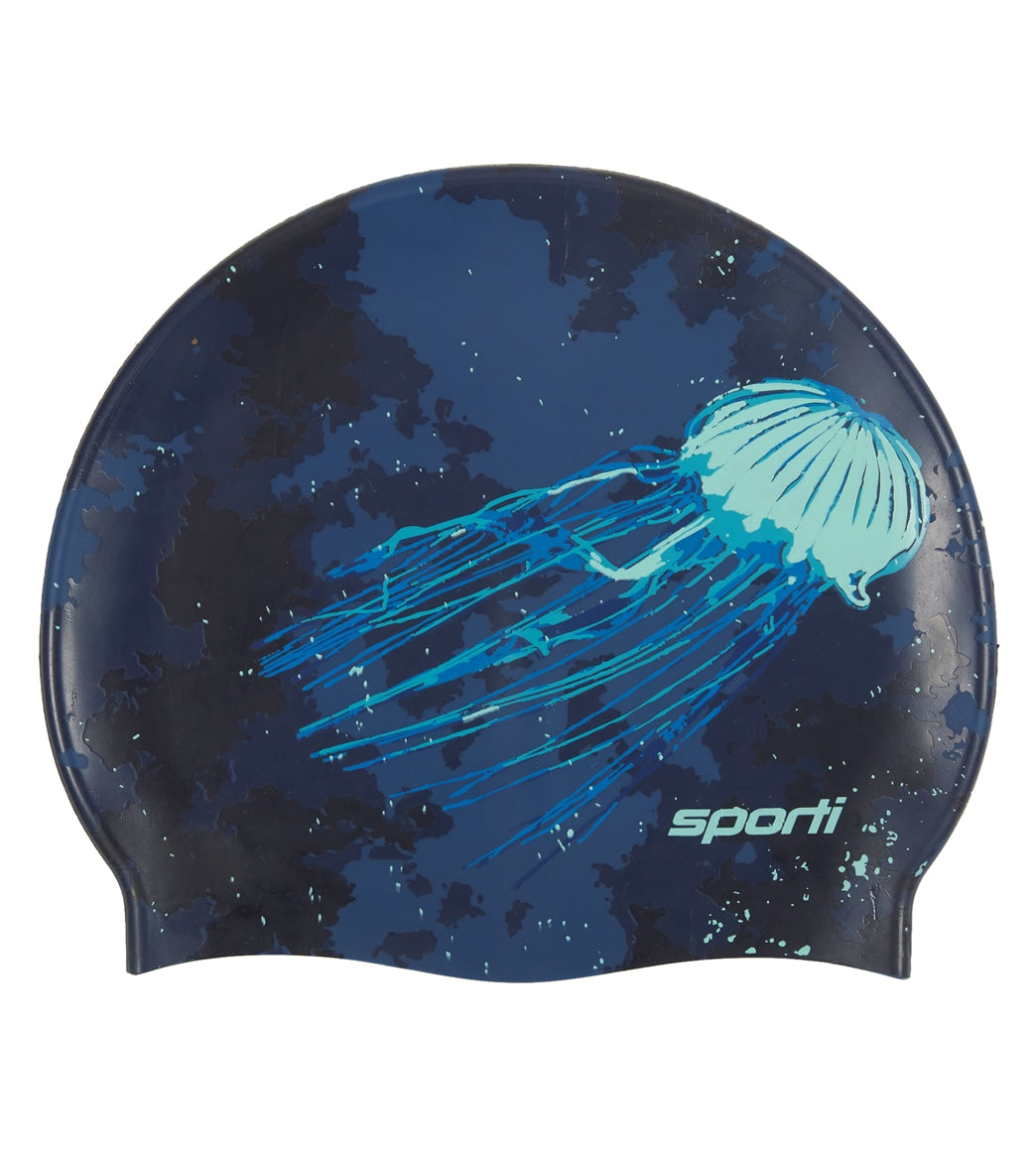 Sporti Sea Jellies Silicone Swim Cap