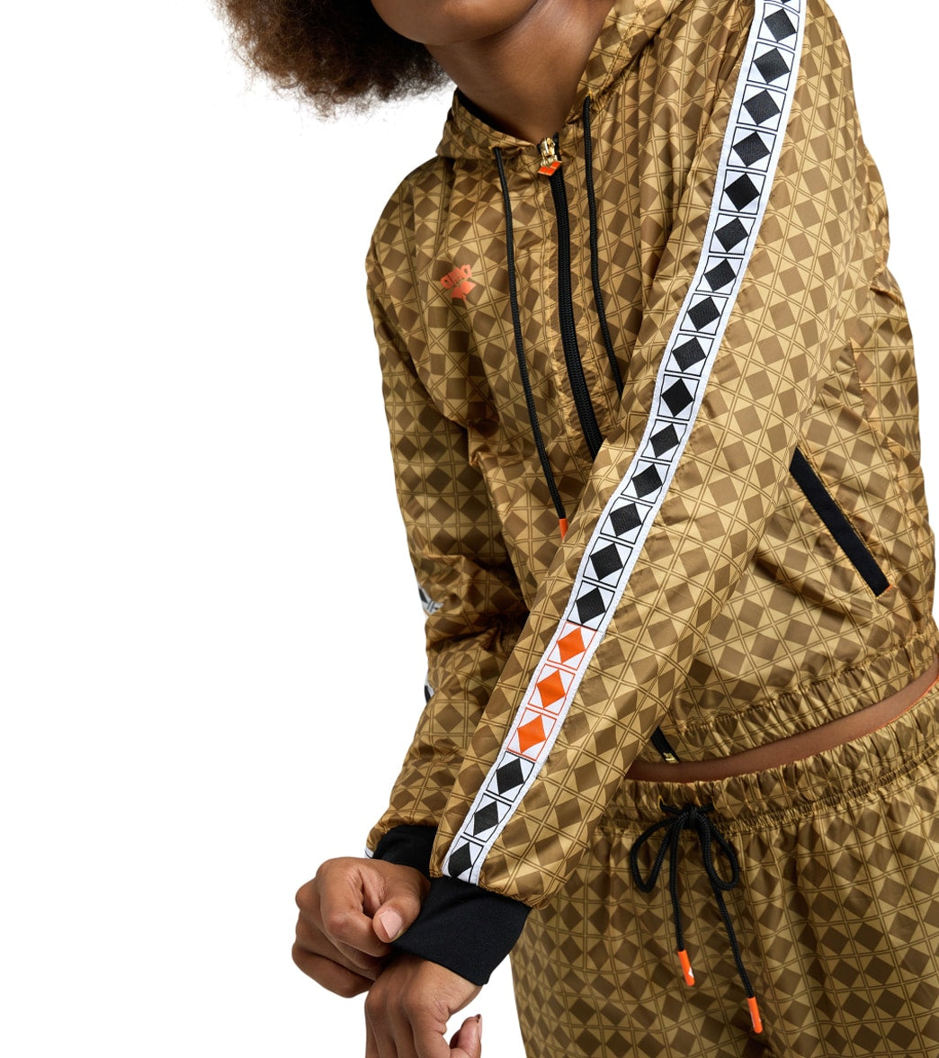 Arena Woman's 50th Anniversary Cropped Hooded Jacket