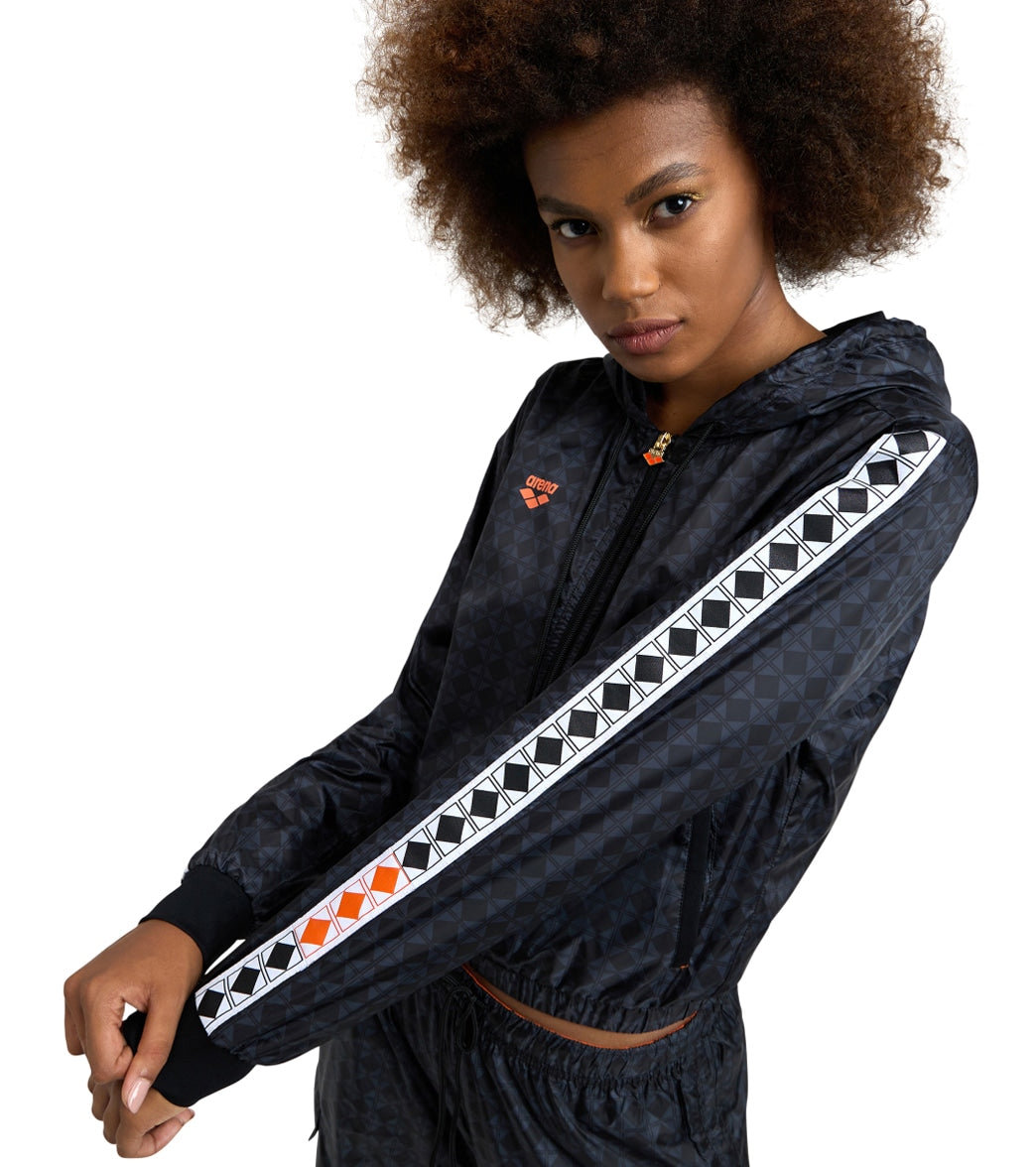 Arena Woman's 50th Anniversary Cropped Hooded Jacket