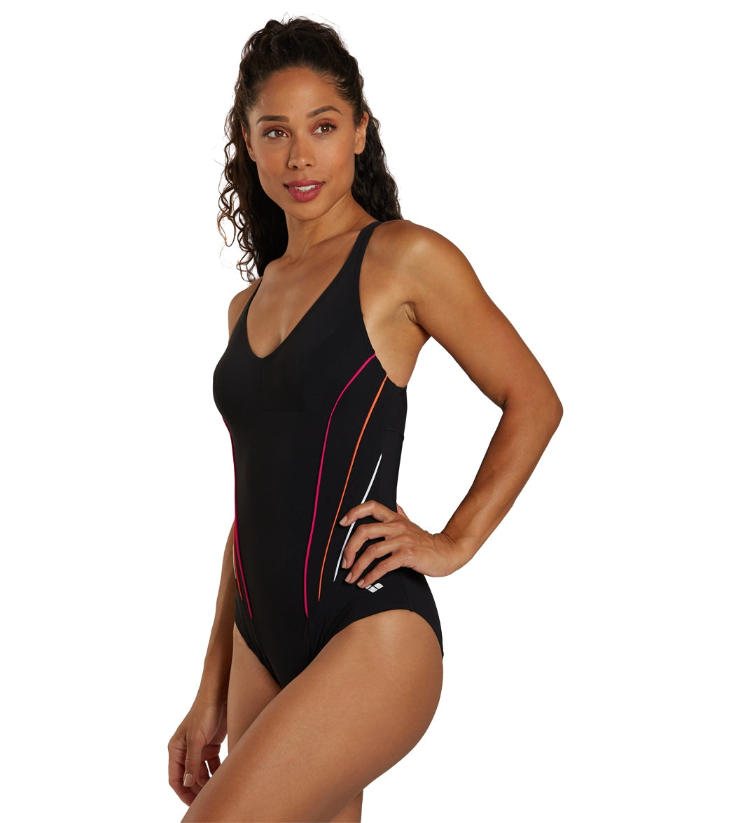 Arena Women's Marina Shapewear Eye Back One Piece Swimsuit