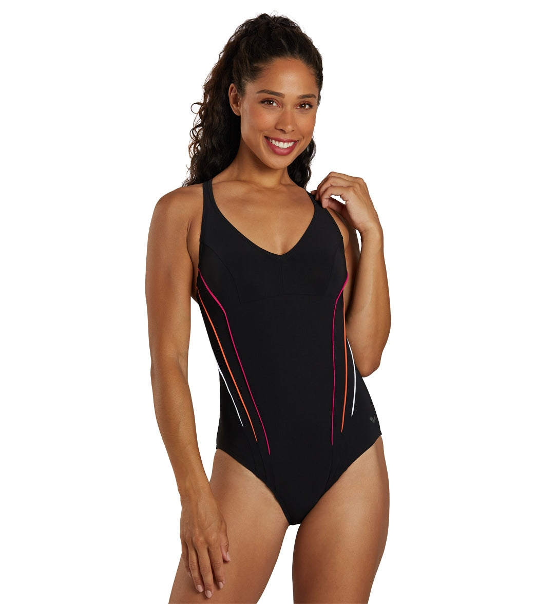 Arena Women's Marina Shapewear Eye Back One Piece Swimsuit