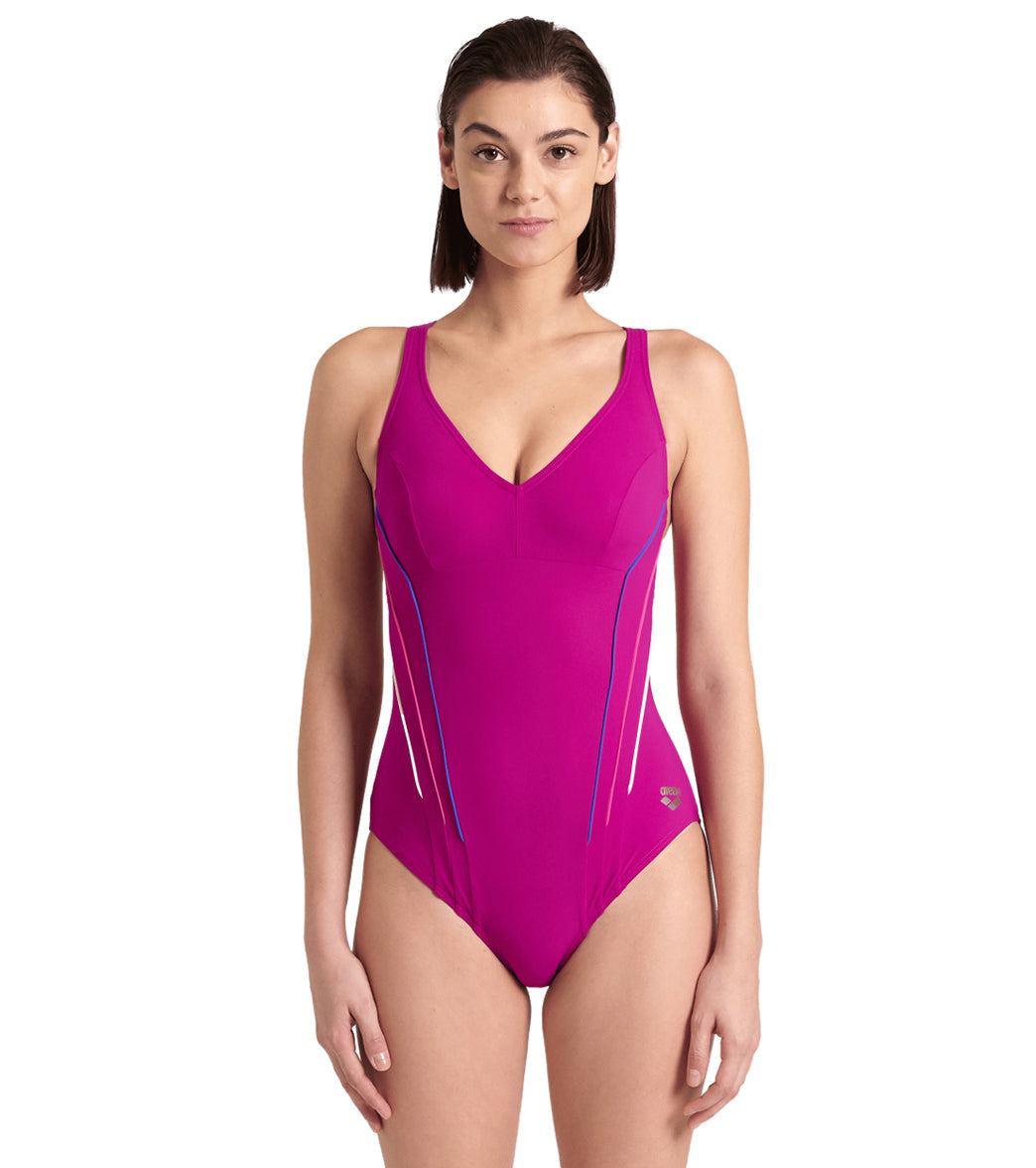 Arena Women's Marina Shapewear Eye Back One Piece Swimsuit