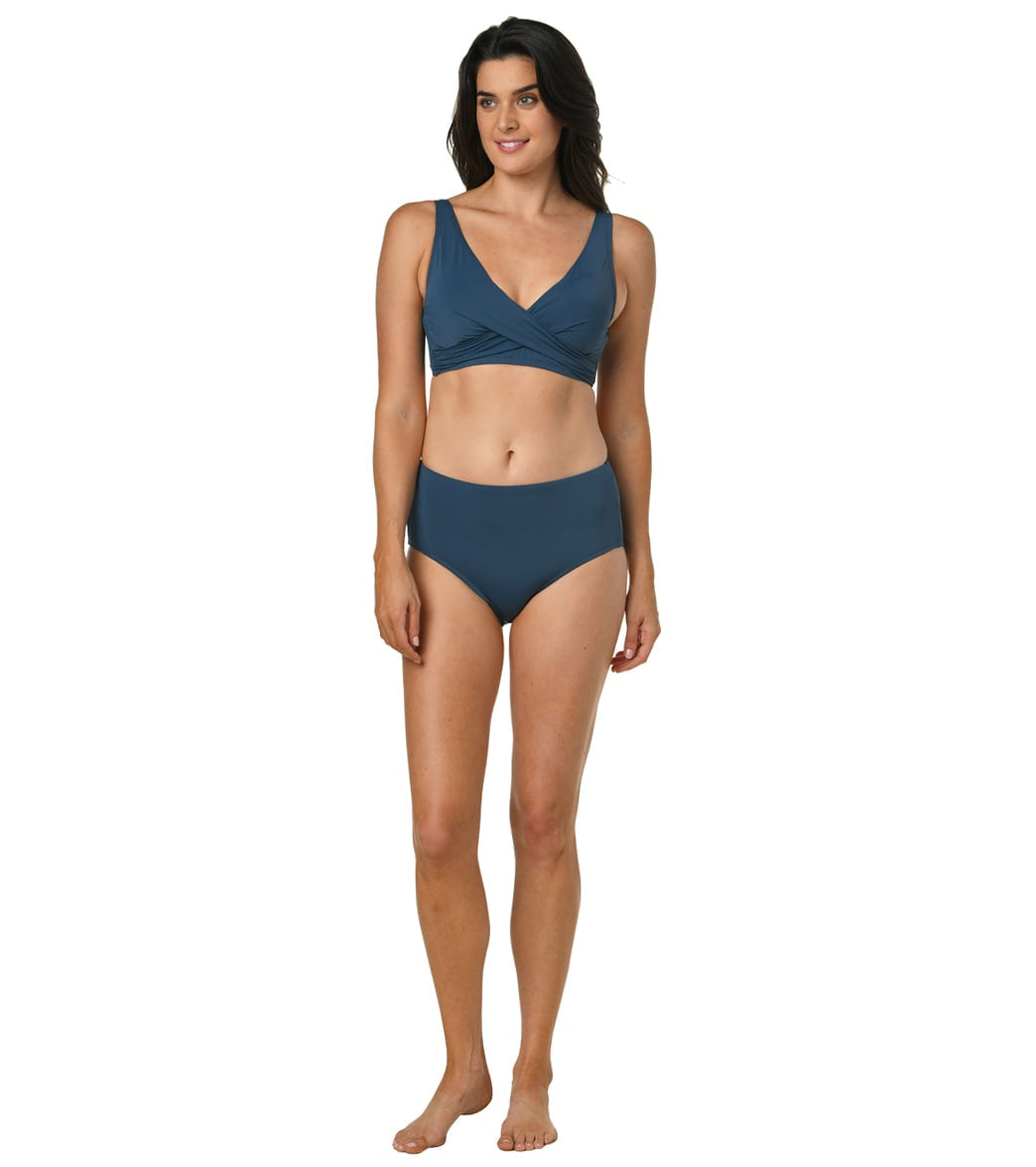 Jantzen Women's Solids Vera Surplice Bikini Top