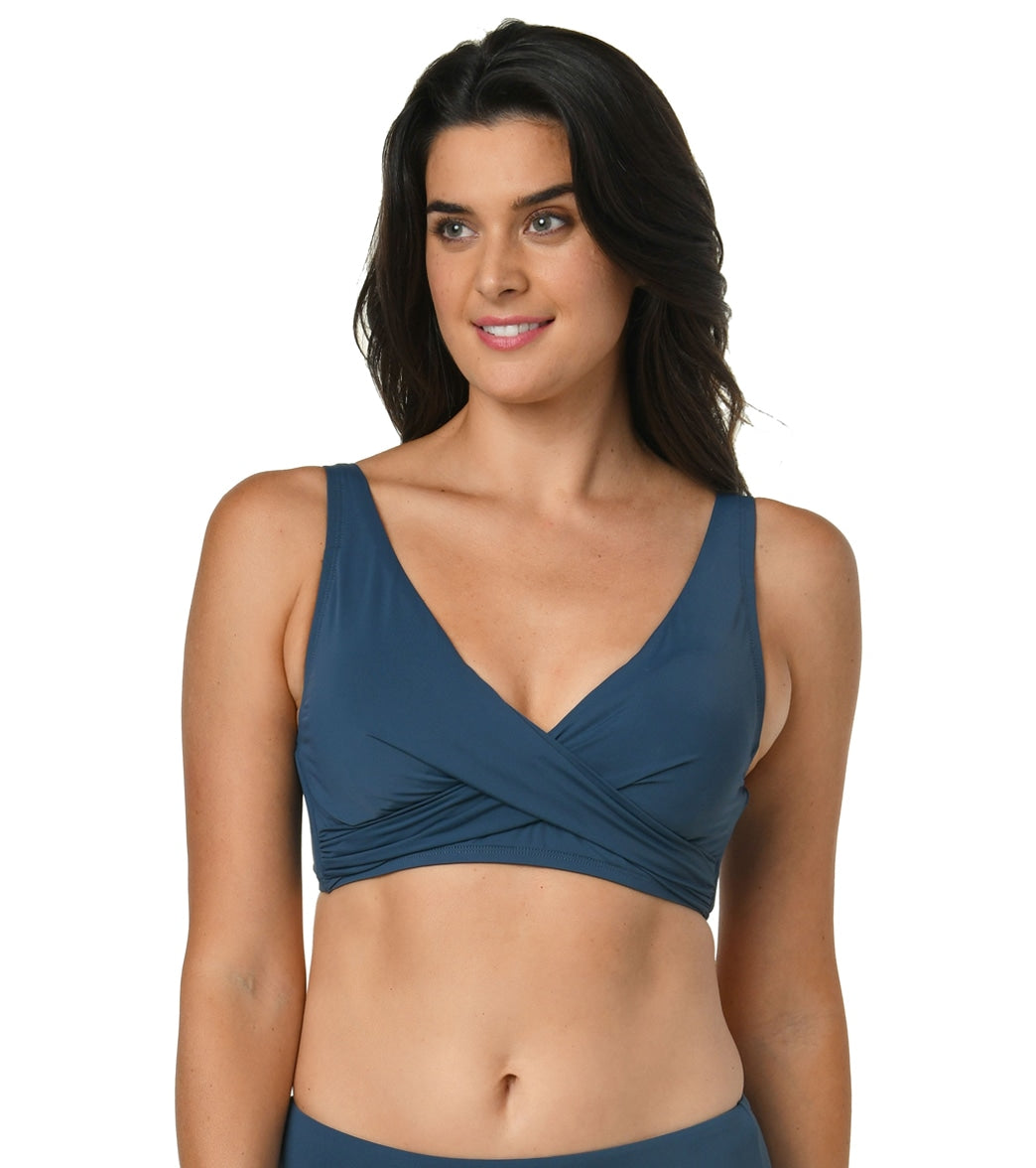 Jantzen Women's Solids Vera Surplice Bikini Top