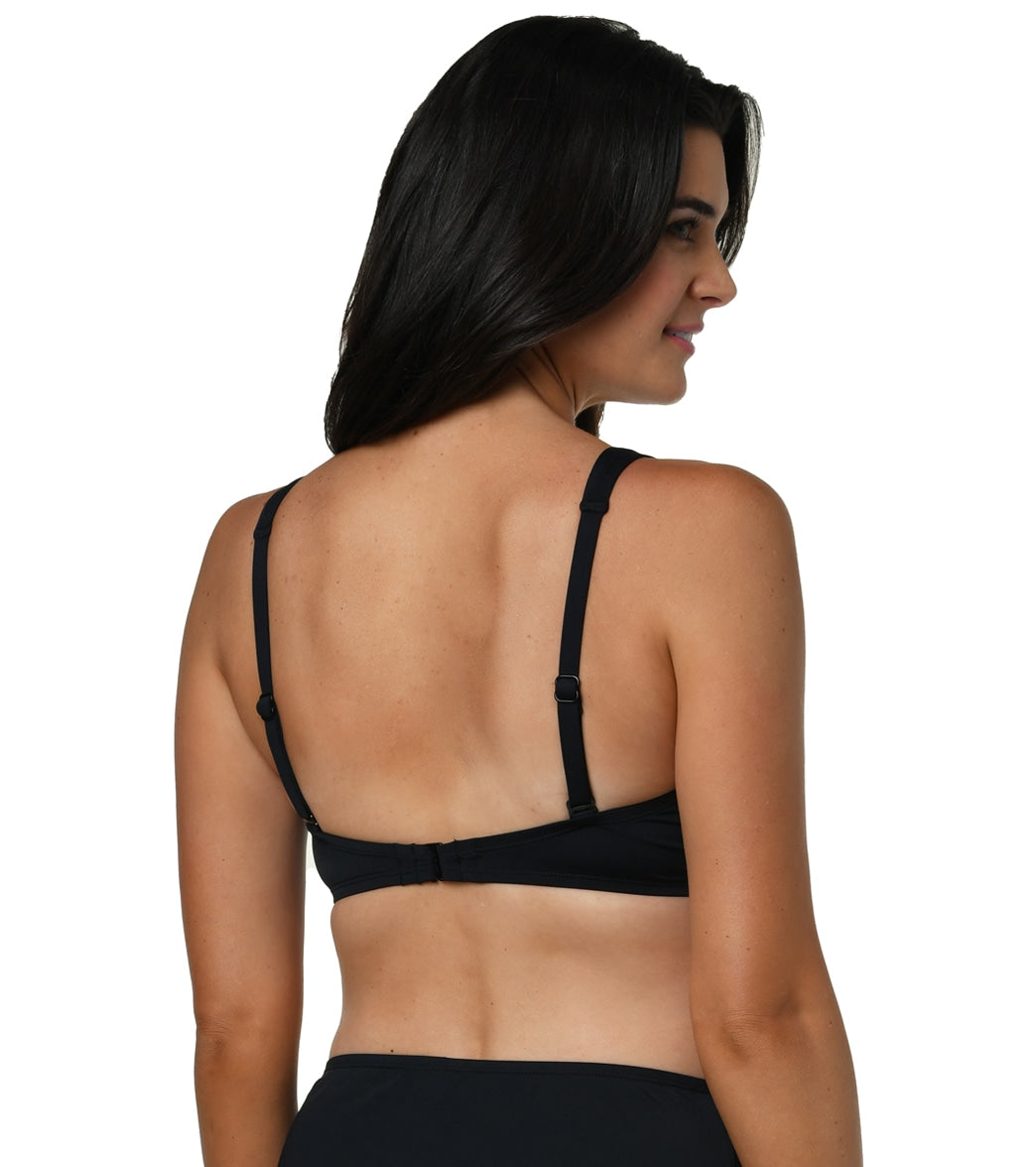 Jantzen Women's Solids Vera Surplice Bikini Top