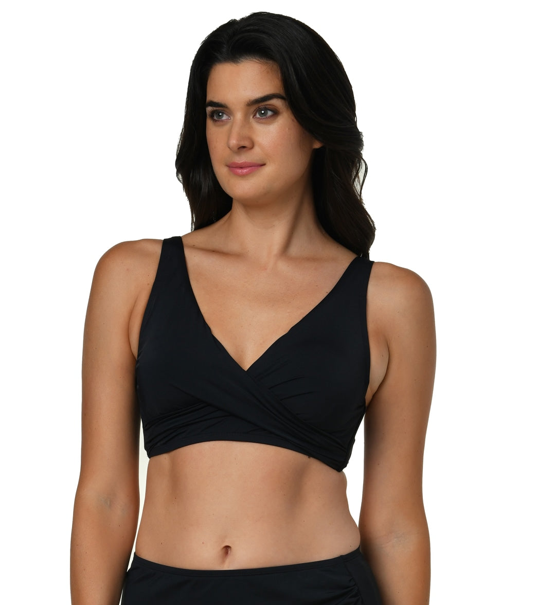 Jantzen Women's Solids Vera Surplice Bikini Top