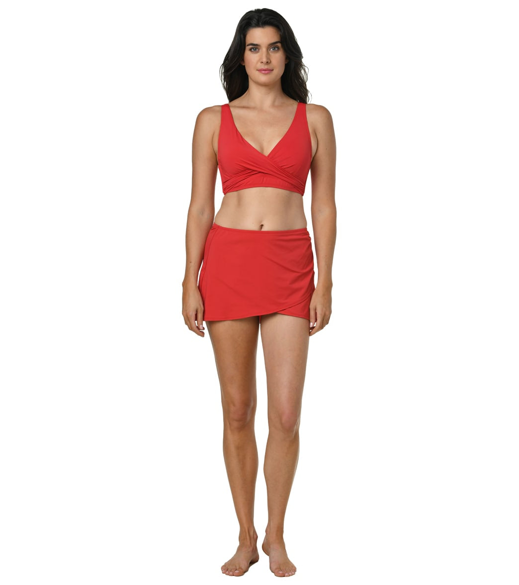 Jantzen Women's Solids Vera Surplice Bikini Top