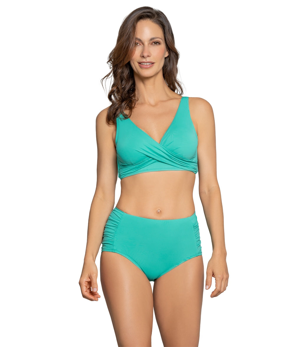Jantzen Women's Solids Vera Surplice Bikini Top