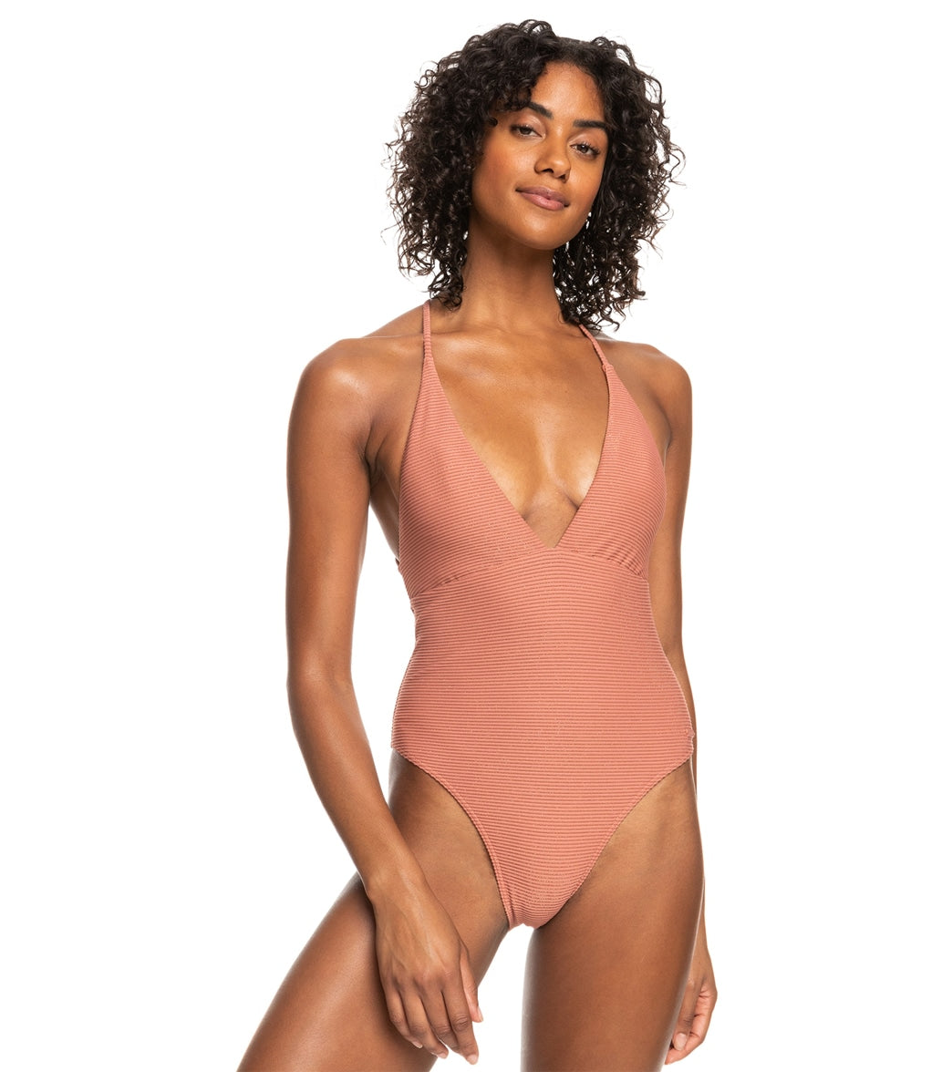 Roxy Women's Coconut Crew Strappy HL One Piece Swimsuit