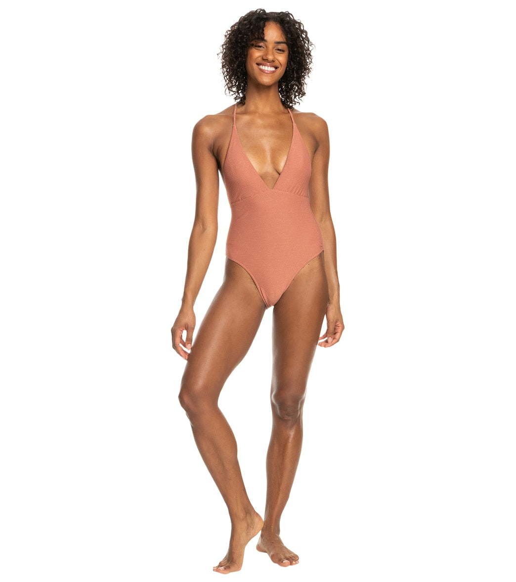 Roxy Women's Coconut Crew Strappy HL One Piece Swimsuit