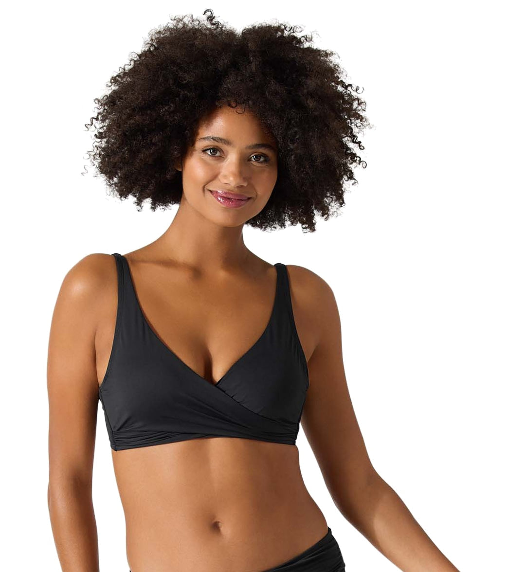 Tommy Bahama Pearl Solids Underwire Wrap Front Bikini Top