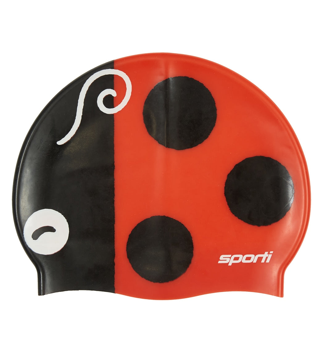 Sporti Ladybug Silicone Swim Cap Jr.