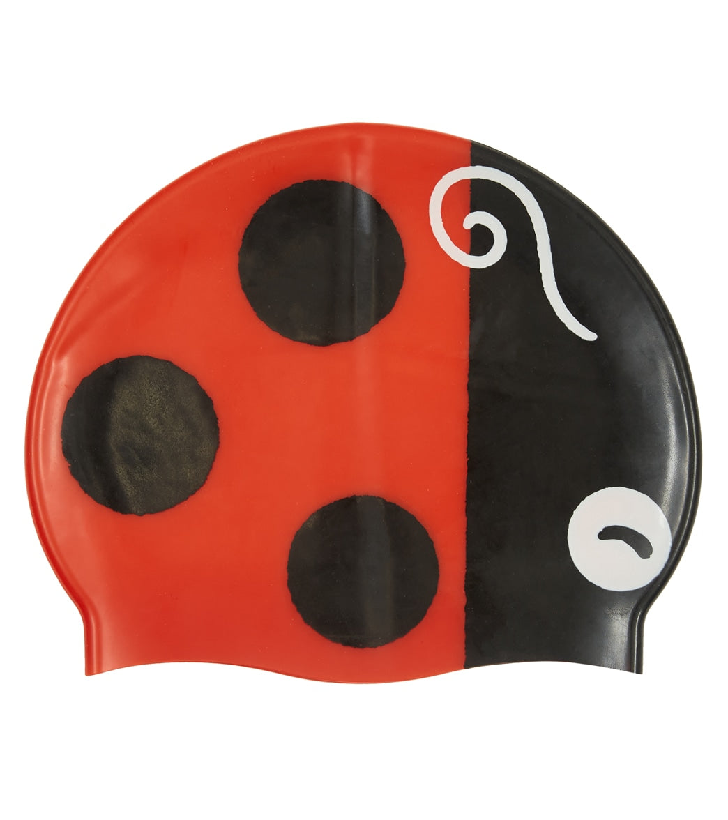 Sporti Ladybug Silicone Swim Cap Jr.