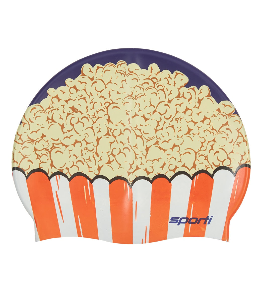 Sporti Popcorn Silicone Swim Cap Jr.