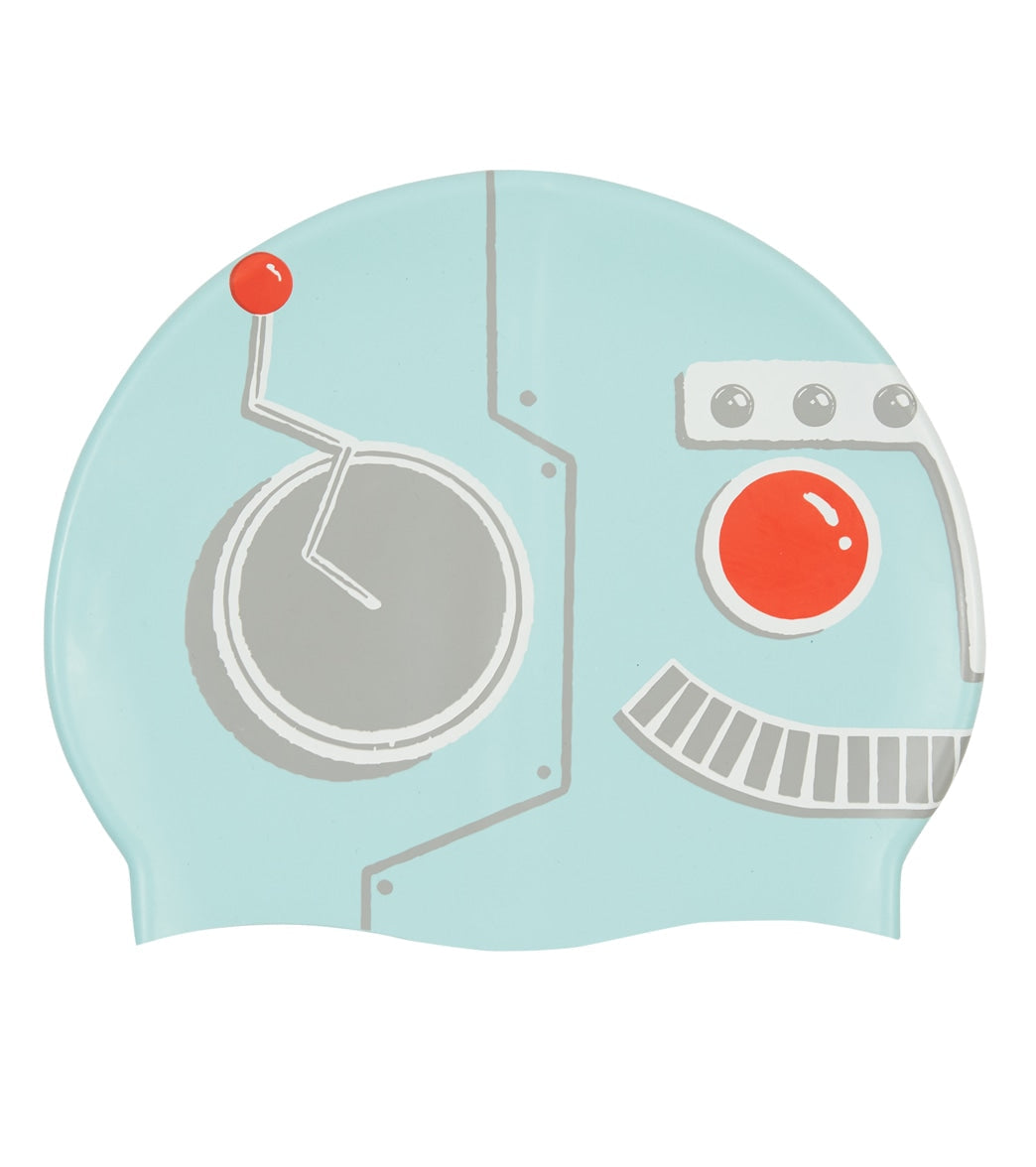 Sporti Robot Silicone Swim Cap Jr.