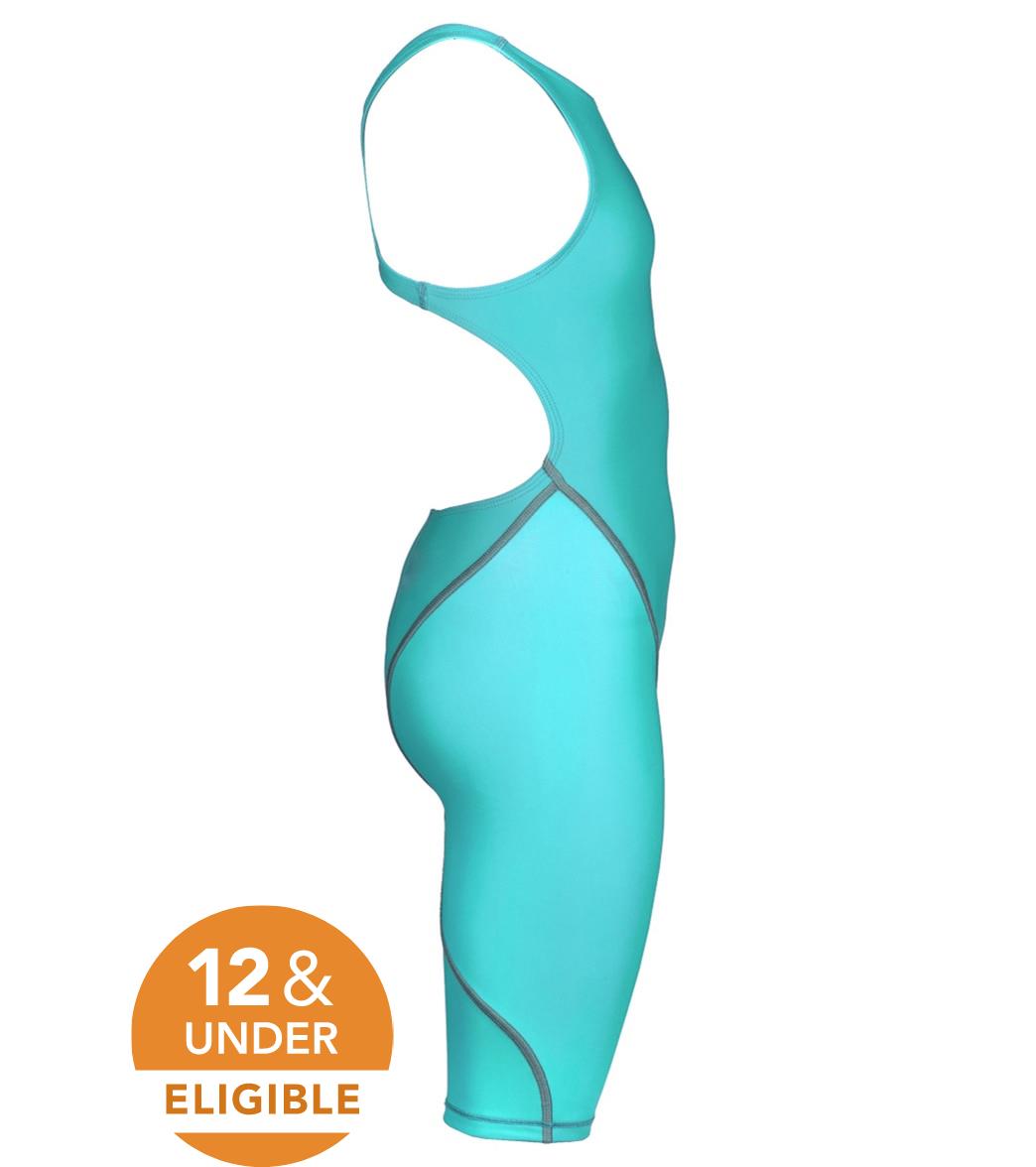 Arena Girls' Powerskin ST Next Open Back Tech Suit Swimsuit
