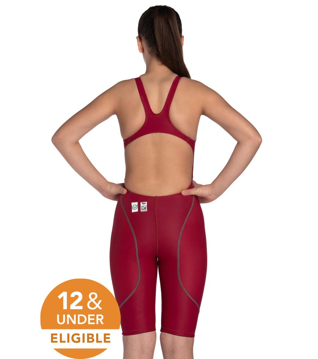 Arena Girls' Powerskin ST Next Open Back Tech Suit Swimsuit