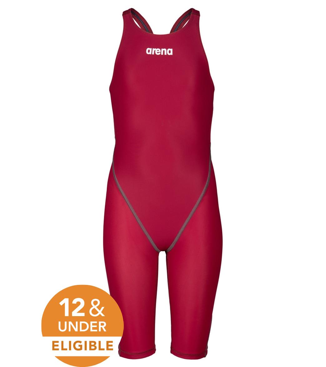 Arena Girls' Powerskin ST Next Open Back Tech Suit Swimsuit