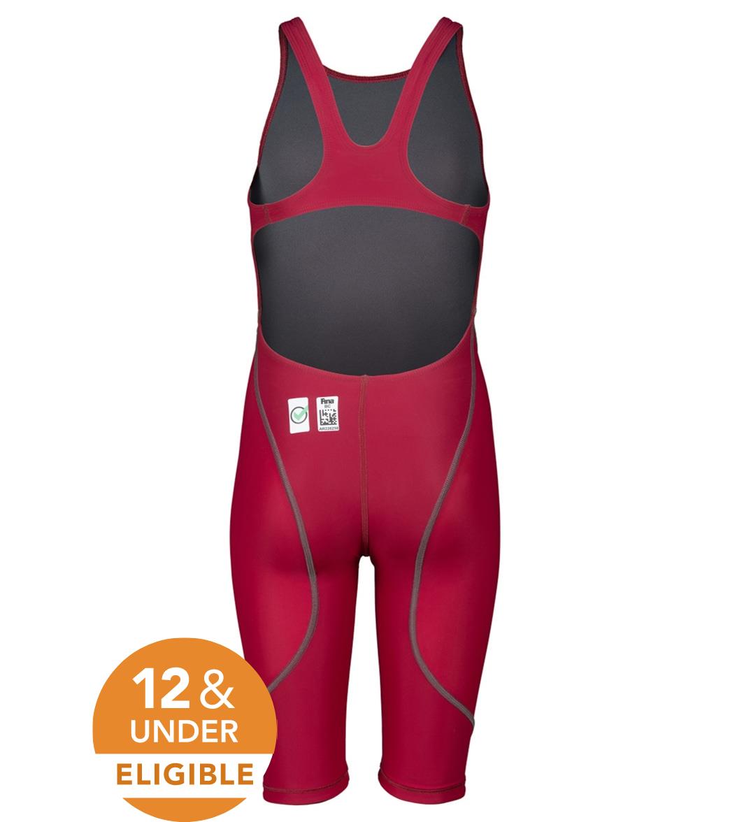 Arena Girls' Powerskin ST Next Open Back Tech Suit Swimsuit