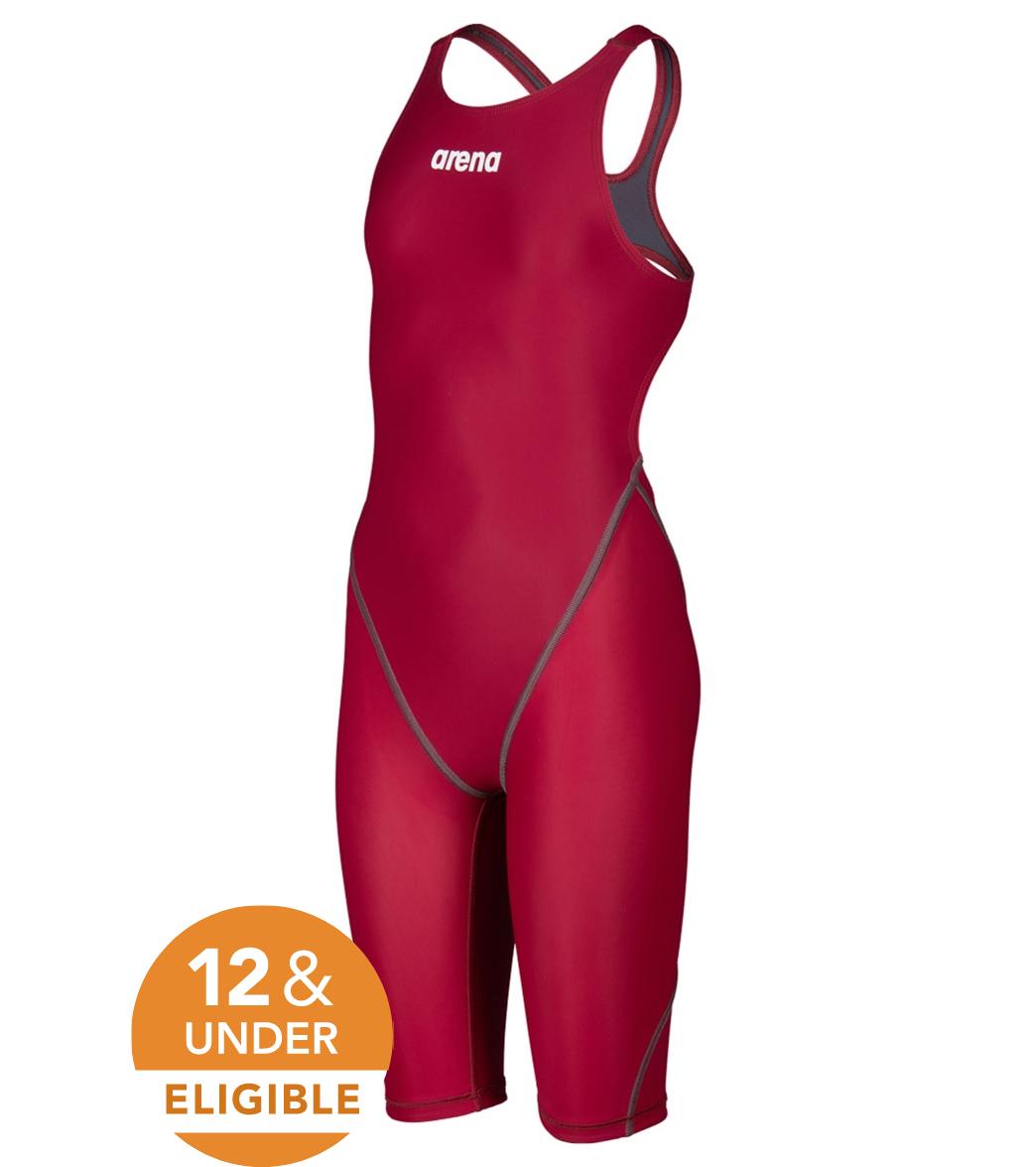 Arena Girls' Powerskin ST Next Open Back Tech Suit Swimsuit