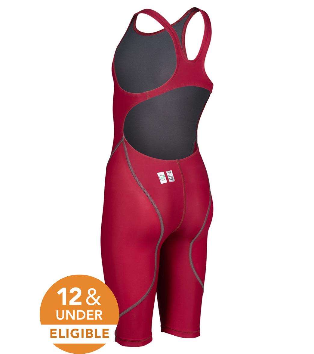 Arena Girls' Powerskin ST Next Open Back Tech Suit Swimsuit