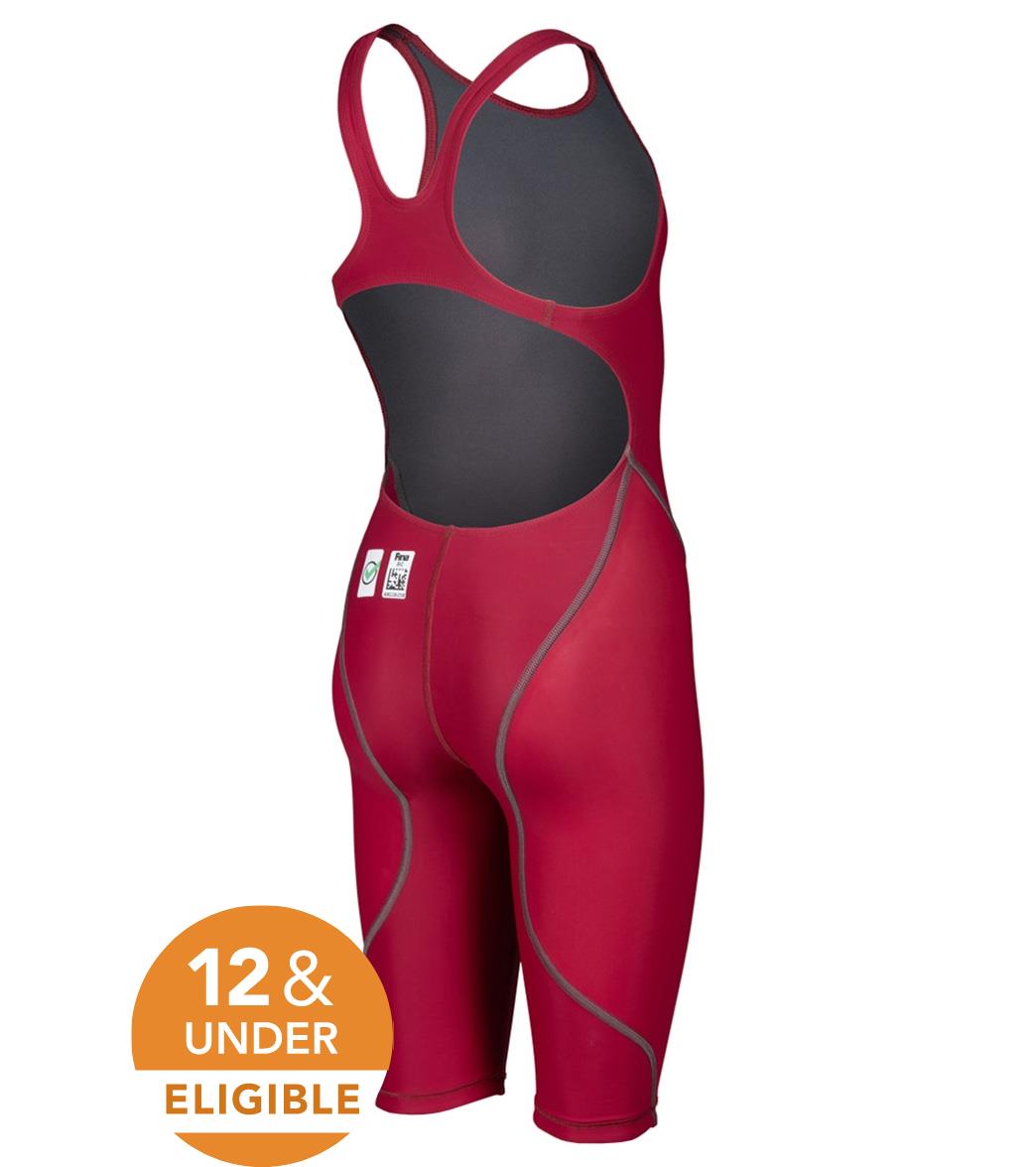 Arena Girls' Powerskin ST Next Open Back Tech Suit Swimsuit