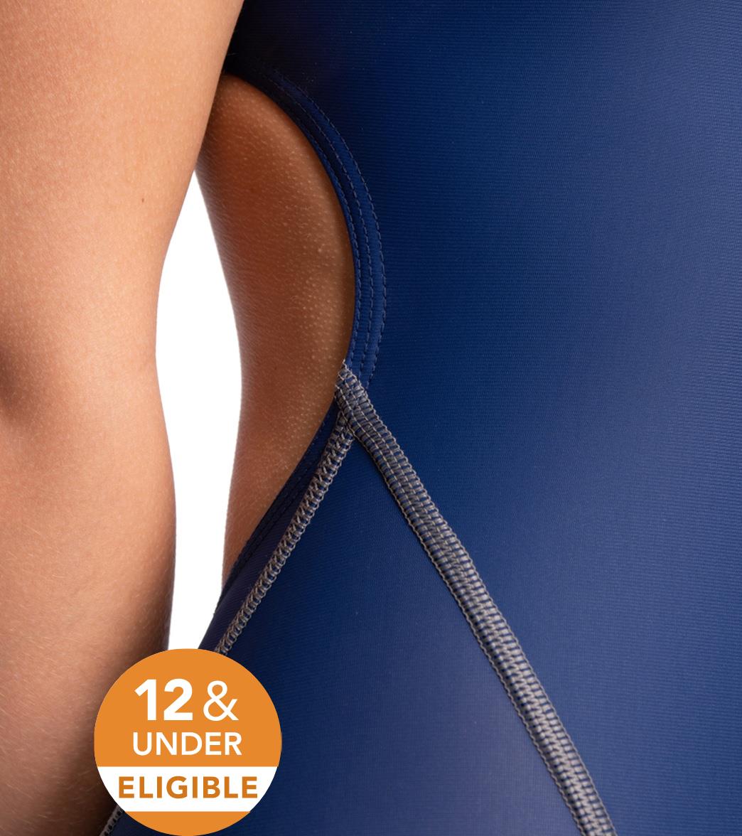 Arena Girls' Powerskin ST Next Open Back Tech Suit Swimsuit